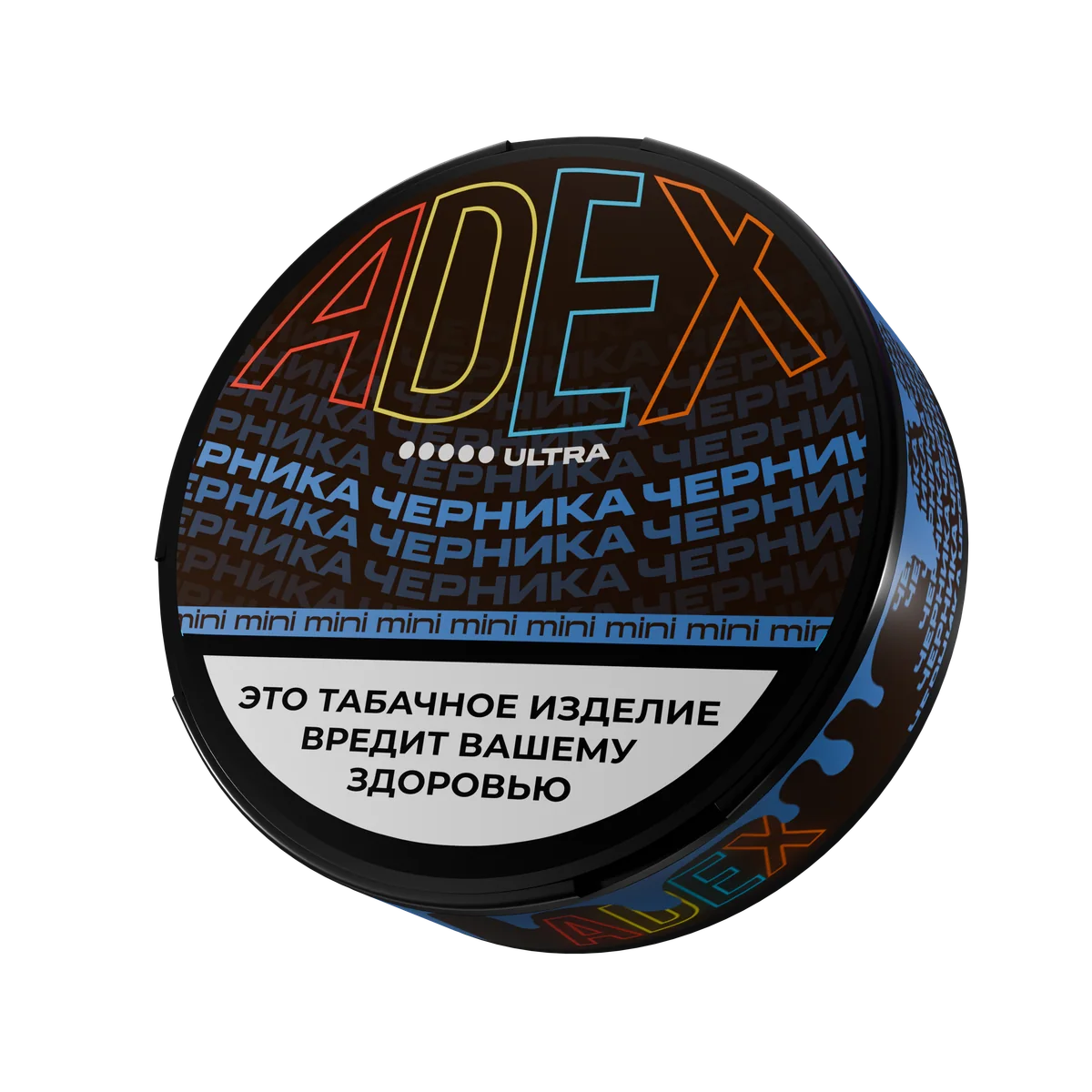 Жевательный табак АДЕКС стронг мини с ароматом ЧЕРНИКА